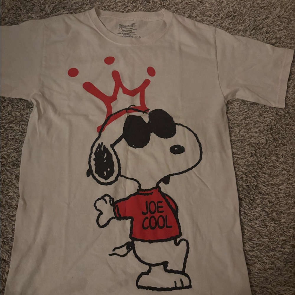 Peanuts Cream Cotton T-Shirt